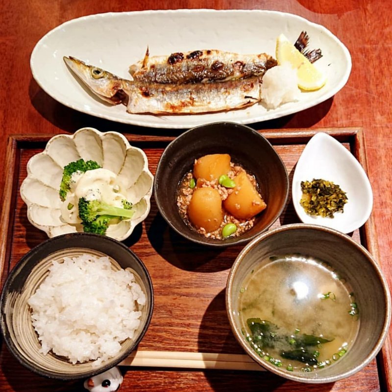 ランチ(猫と魚)