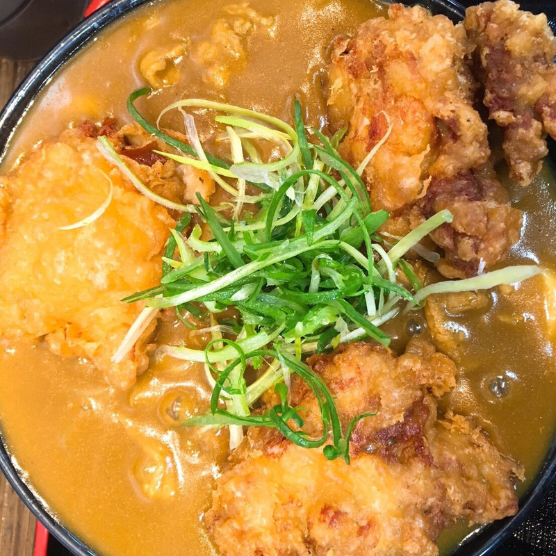 けいらんチキンカレーうどん(極楽うどん Ah−麺)