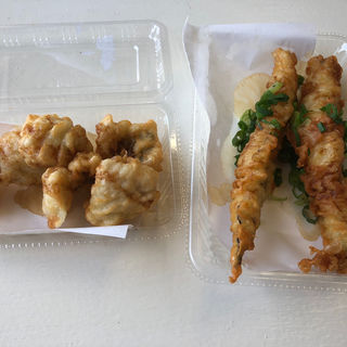 アナゴの天ぷら2本とハモの天ぷら1パック(田尻漁港 )