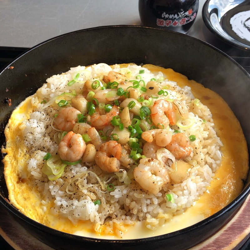 鉄板イタめしガーリック海老チャーハン味(らあめん花月嵐 山形吉原店 )