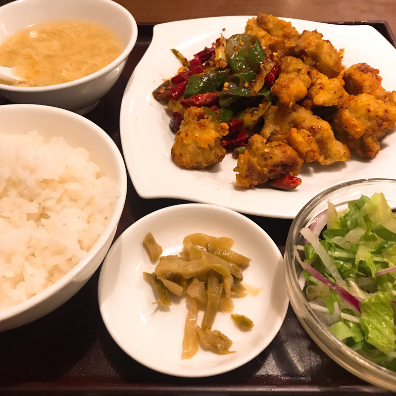 辣子鶏セット(過門香 歩高里)