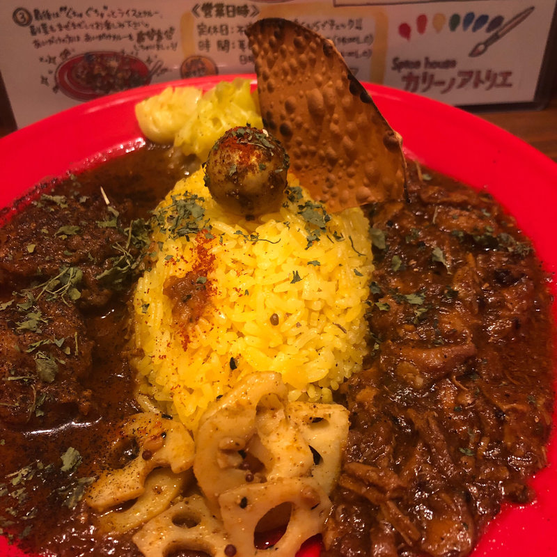 UK式無水スペシャルとチキン(spice house カリーノアトリエ)