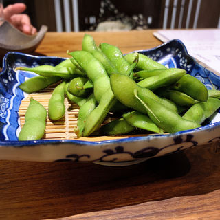 釜あげ枝豆(伊勢海老蕎麦 清正)