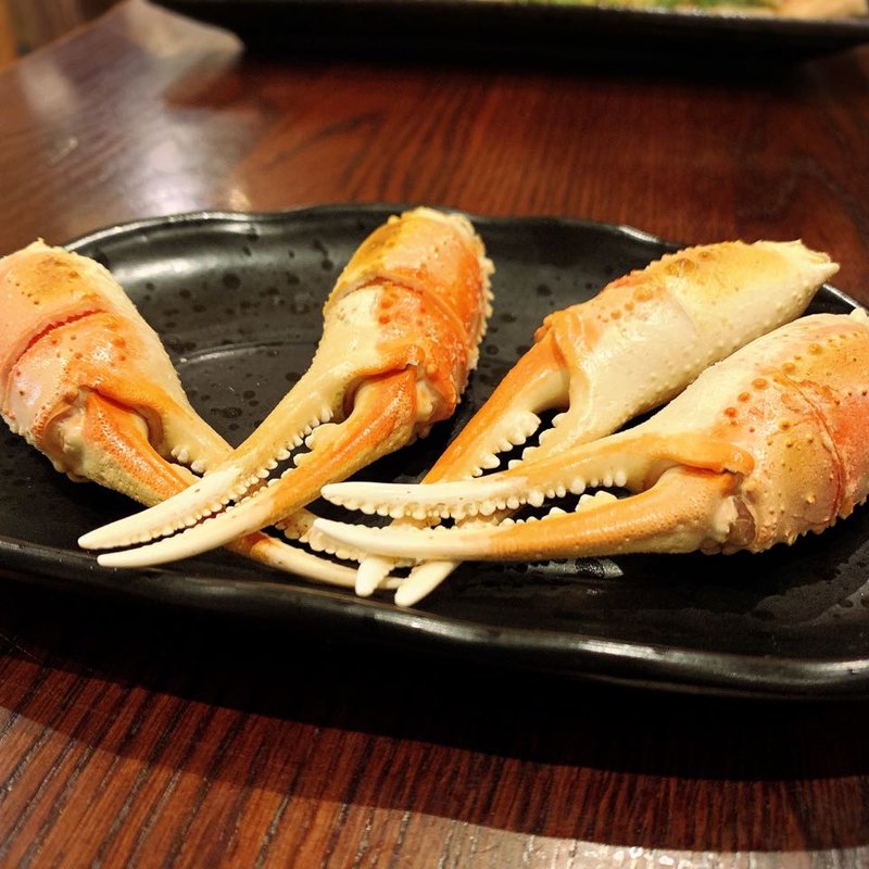 カニ爪焼（2本）( 灼味噌らーめん 八堂八（やどや）)