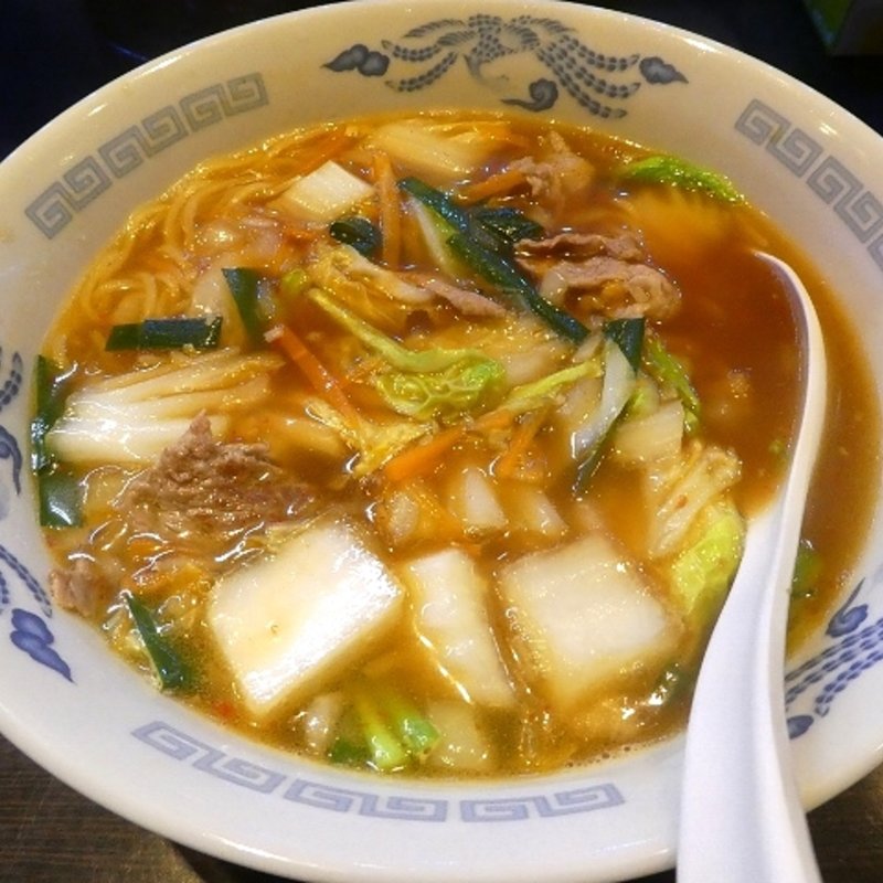 〇善ラーメン（並）(野菜スタミナ ラーメン マルゼン)