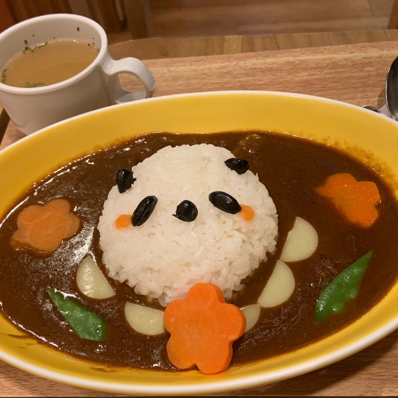 パンダママカレー(しろくまカフェ)
