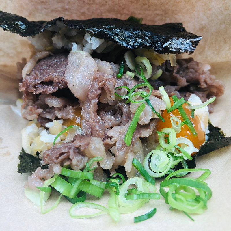 好き焼きバーガー(おにぎりバーガー 黒門市場本店)