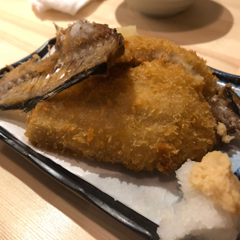 アジフライ(酒枡)