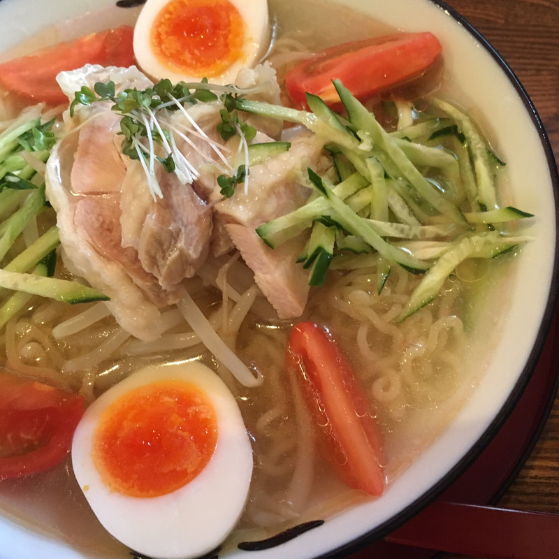 冷たいラーメン(ちゃんぽん一鶴 本店)