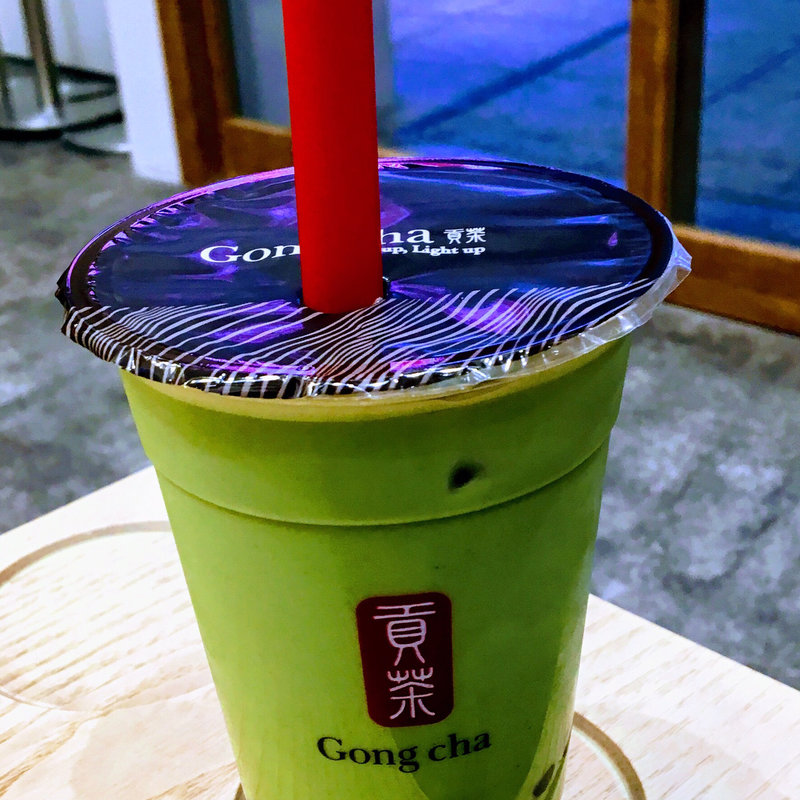 抹茶ミルクティー＋パール(ゴンチャ栄オアシス21店)