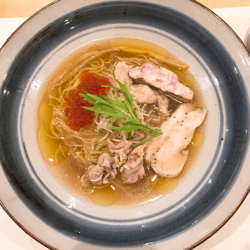 森林組合冷製塩らーめんイクラと鶏三昧(純至派ラーメン RAMEN PURISM)