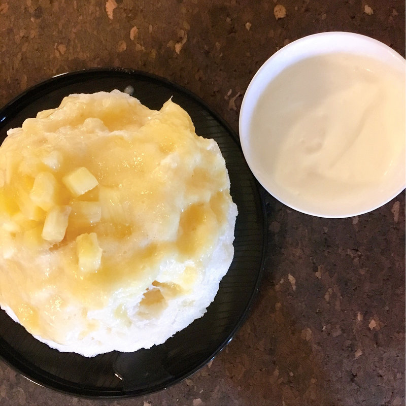 パイナップルヨーグルト(鹿の子)