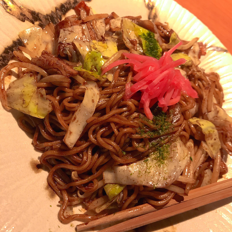 黒ソース焼きそば(すし土風炉 船橋店)