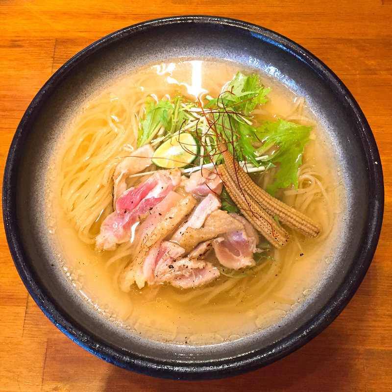 魚介と阿波尾鶏 すだち冷やし(醤油と貝と麺 そして人と夢 )