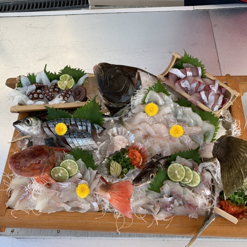 刺身盛合せ(海の家 中村荘)