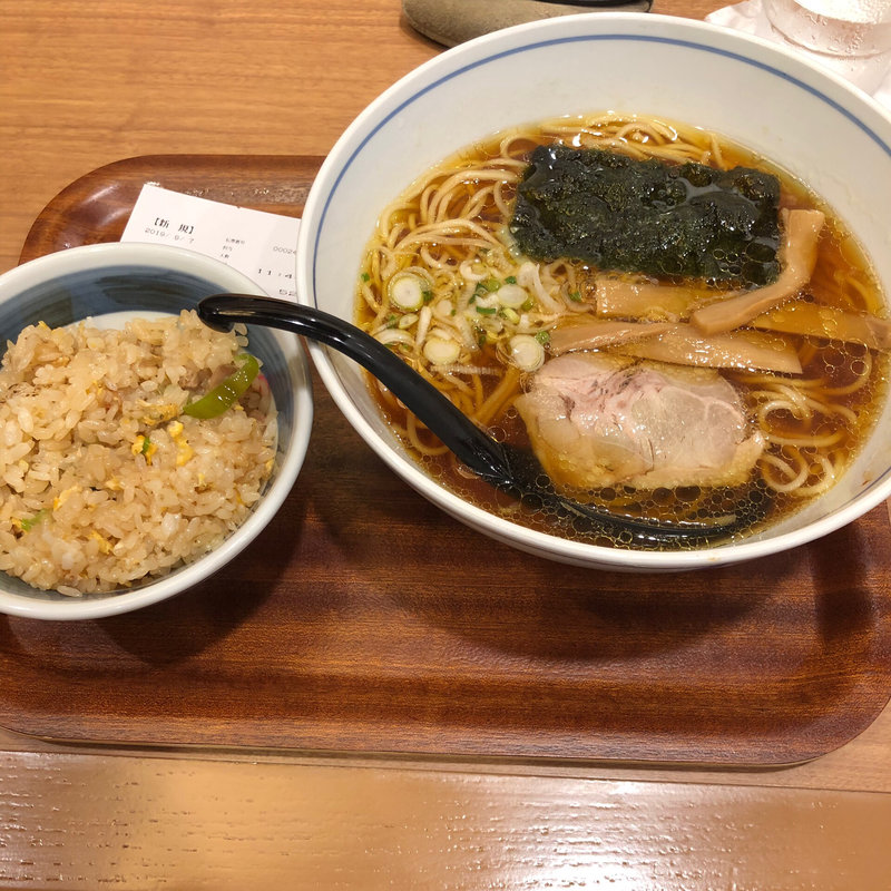早割り 純鶏ラーメン 炒飯(麺処 直久 田町グランパーク店)