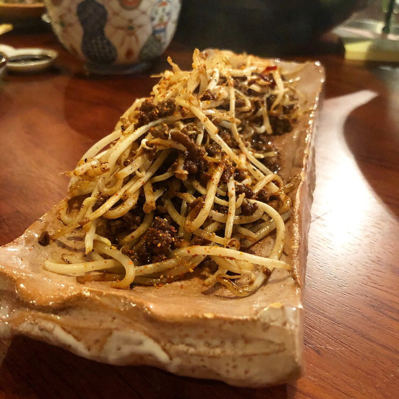 肉味噌もやし(立呑み おおはし)