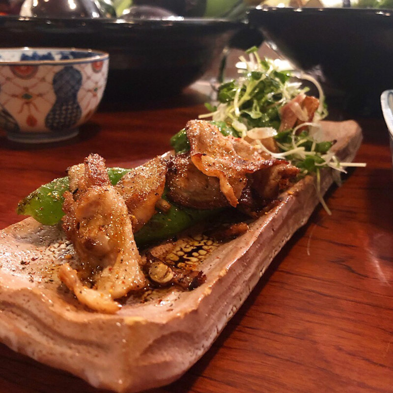 豚バラとうがらし炒め(立呑み おおはし)