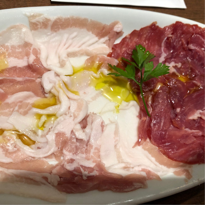 パルマ産ホエー豚の生ハム切り落としとパンチェッタ(PRONTO新宿駅東口店)