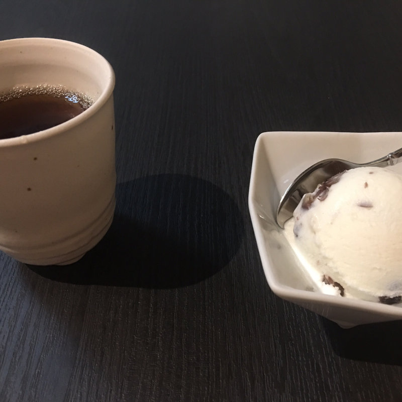 塩あずきアイス(創作和食 こみや)