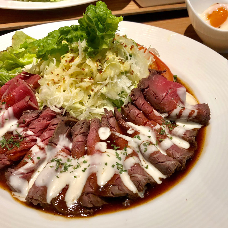 ローストビーフセット(Steak&Wine Griante Umeda)