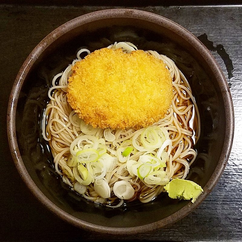 コロッケそば(ぶっかけ)(ゆで太郎 六番町店 （ゆでたろう）)