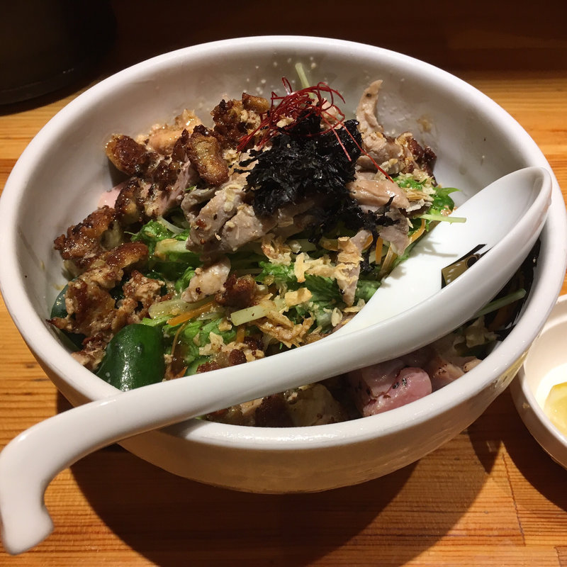 鴨冷やし中華フォアグラかけ(中華そば満鶏軒)