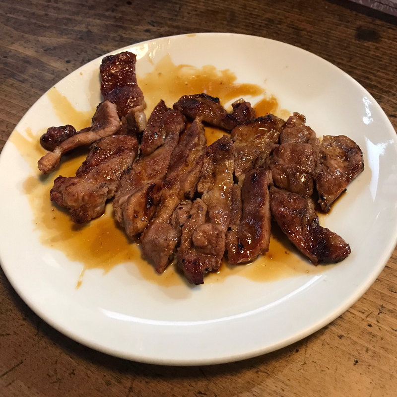 チャップ（豚肉一枚焼）(やき鳥よしや)