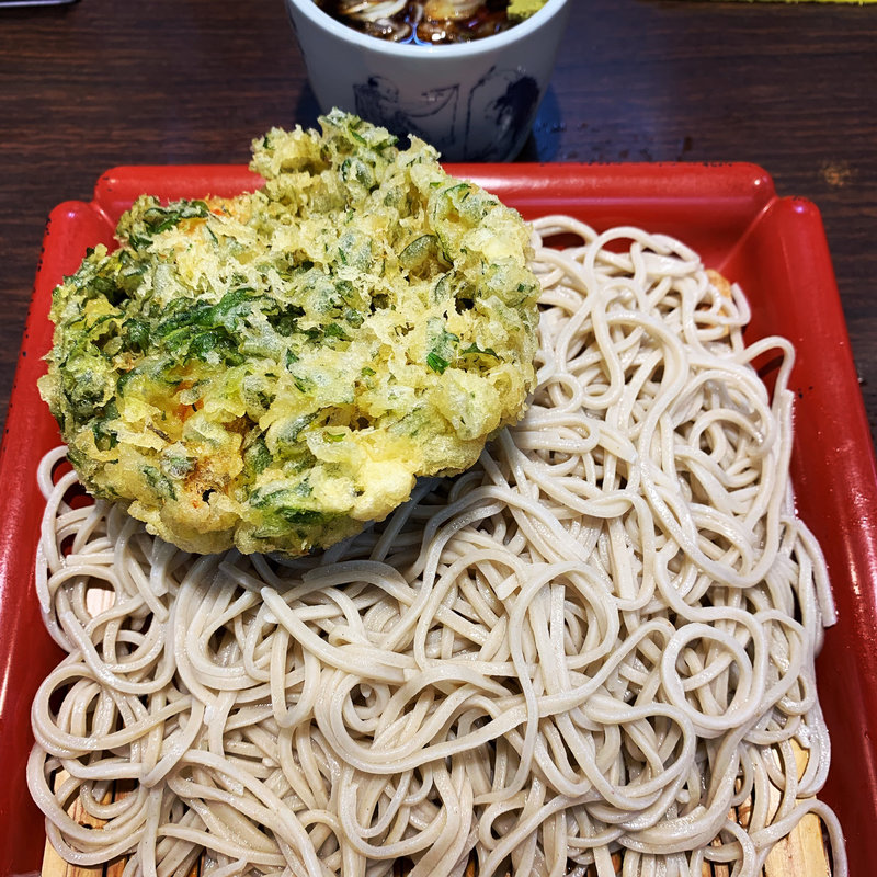 春菊天そば(永坂更科布屋太兵衛 新宿地下鉄ビル店)