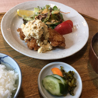 地鶏チキン南蛮定食（ライト）(キッチン 米一　 千早店)