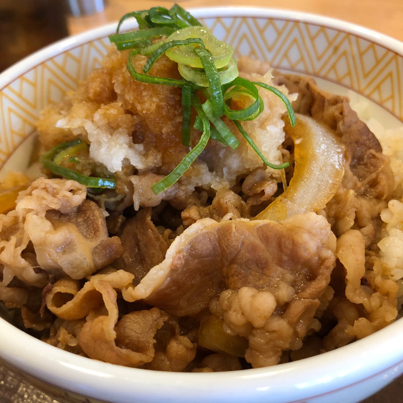 おろしポン酢牛丼 (並盛)(すき家 貝塚北町店)