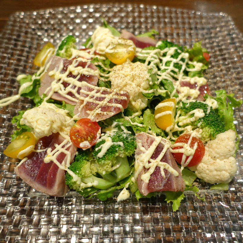 マグロとブロッコリーのアリオリソース(銀座ライオン 汐留店)