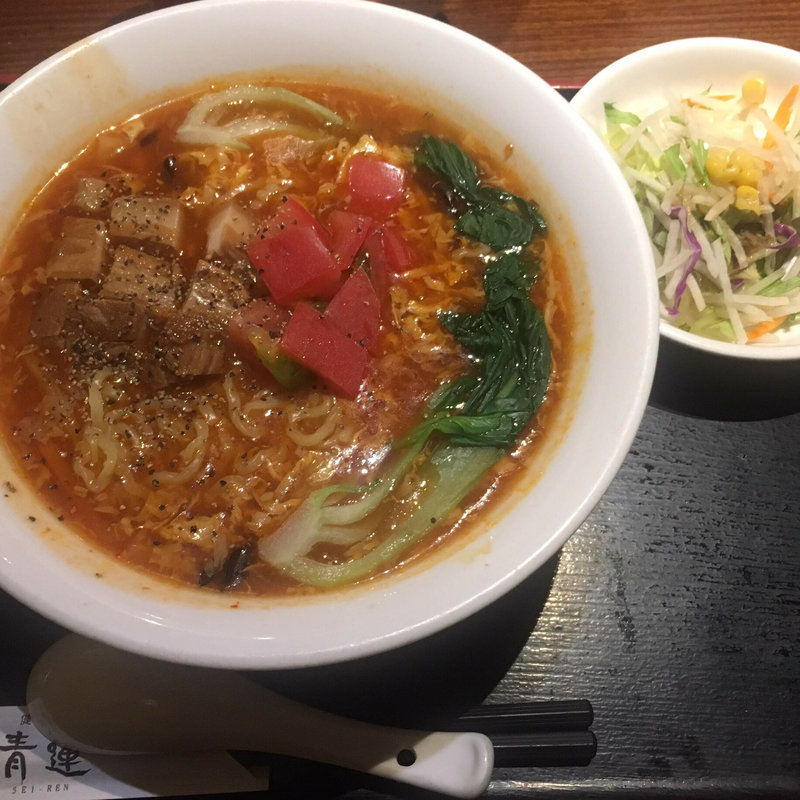 トマト野菜広東麺(健康中華庵 青蓮 六本木一丁目店 )