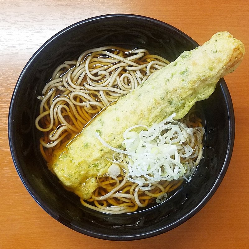 ちくわ天そば(駅そば 大江戸そば 市ヶ谷)