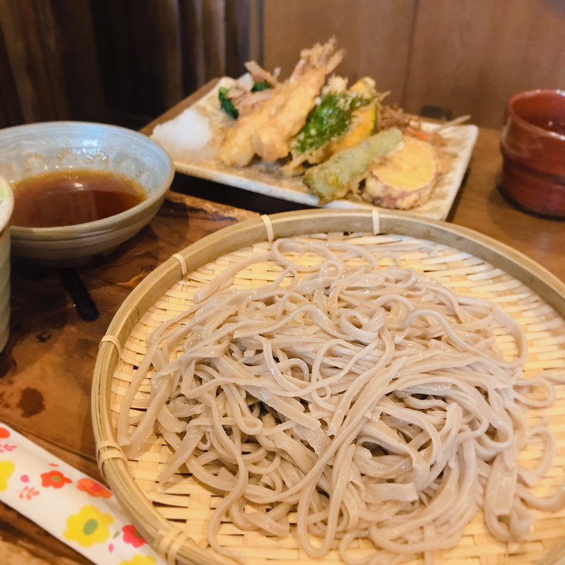 ランチ えび2本野菜天(武蔵野 そば処)