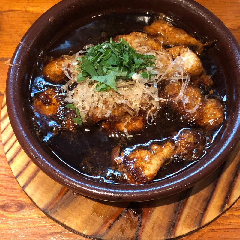 大葉とささみのアヒージョ(大衆イタリアン酒場 ばくりこ)