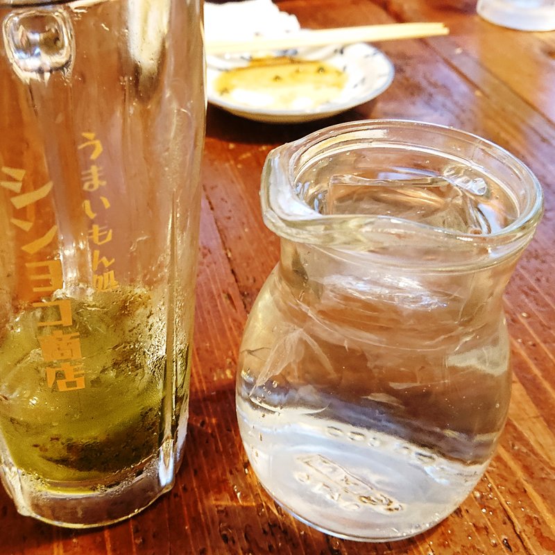 おかわり焼酎水割り(シンヨコ商店)