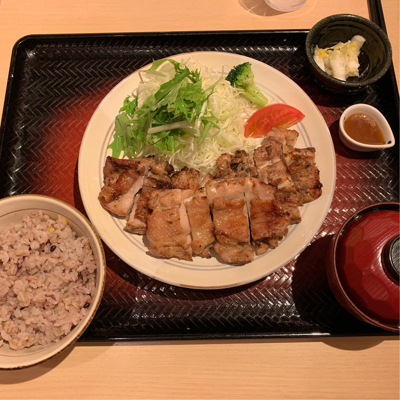 もろみチキンの炭火焼き定食(1.5倍)(大戸屋 仙台一番町店 )