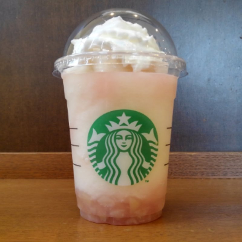 ピーチオンザビーチフラペチーノ(スターバックスコーヒー 神田駅前店)