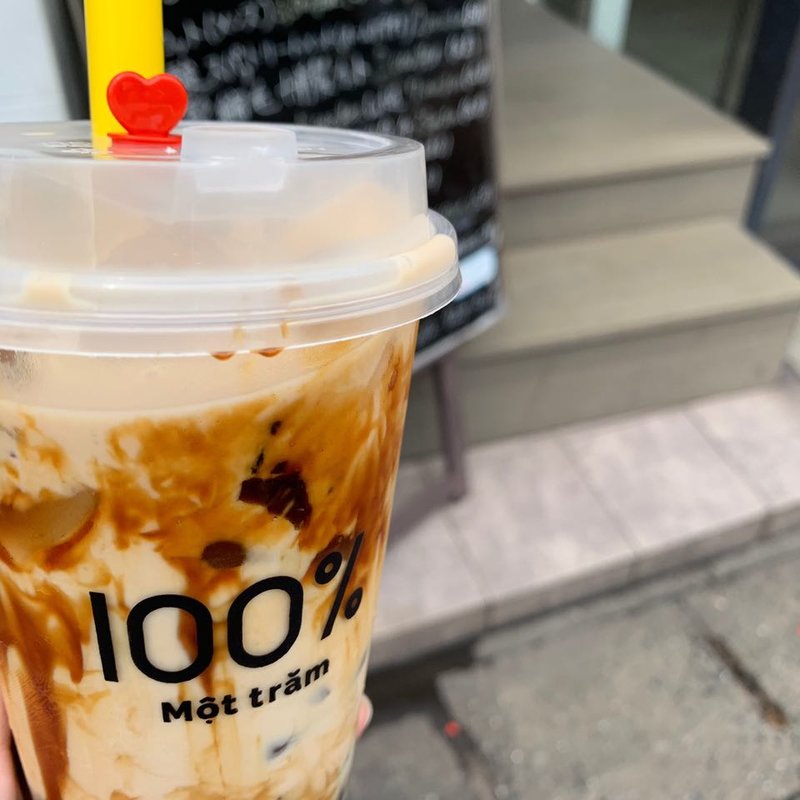 カフェオレタピオカ(生タピオカ専門店 モッチャム 大名店)