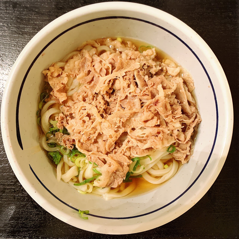 冷し肉ぶっかけうどん(おにやんま 中目黒店)