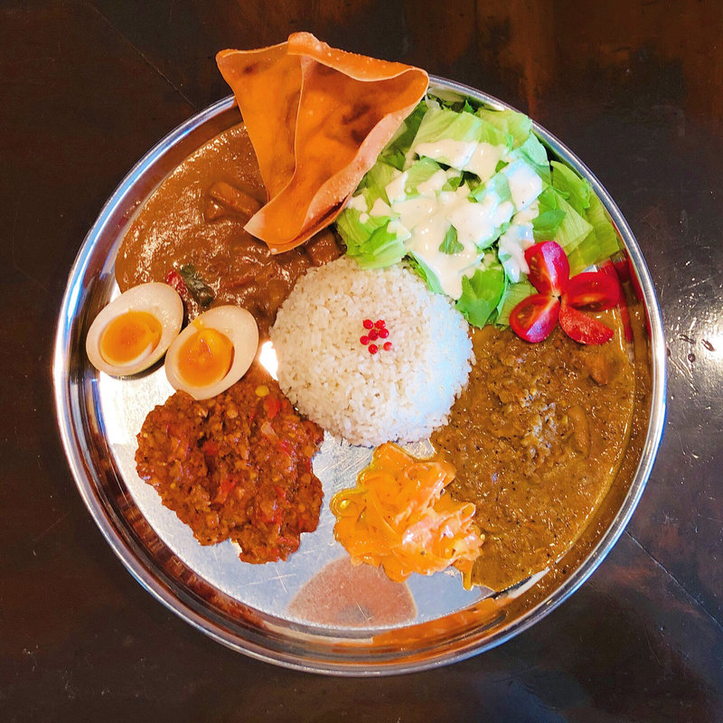 Cセット （カレー3種全て）(Pink Pepper Bar)