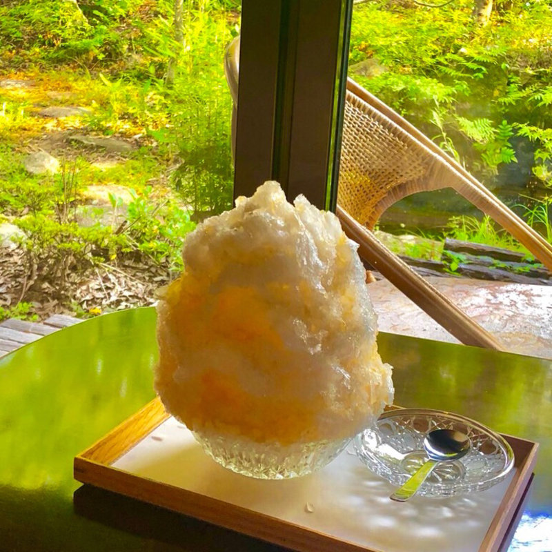 桃のかきごおり(吹上の森)