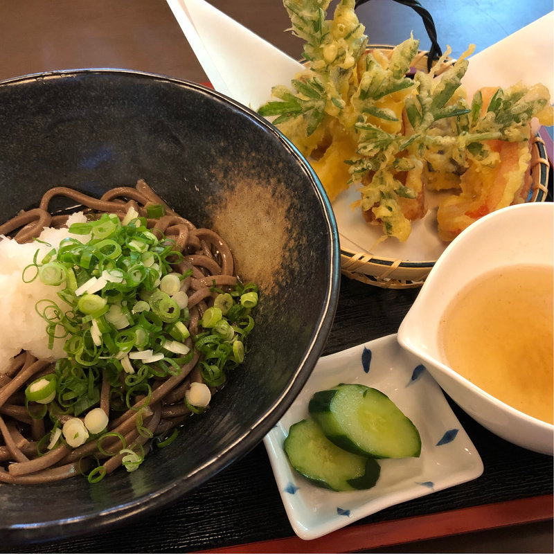 冷やおろし蕎麦天麩羅セット(山里庵 （サンリアン）)
