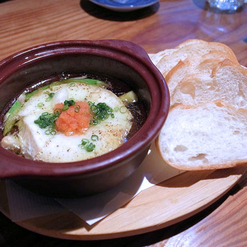 カマンベールと明太子のアヒージョ(魚猫 大山店)