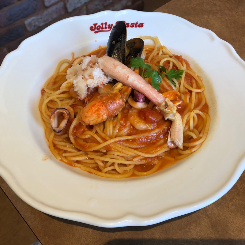 本ずわい蟹のトマトクリーム (ジョリーパスタ 三木店)