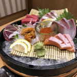 刺し盛り＋うに、いくら