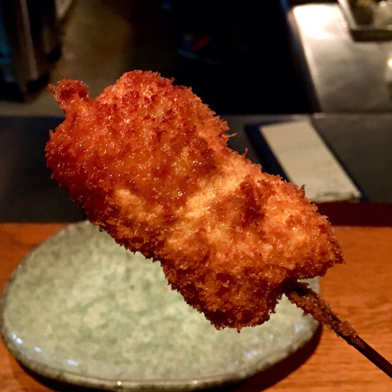 穴子と牛蒡（串揚げ）(串揚げ ふくみみ)