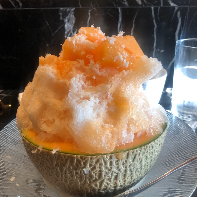 メロンかき氷(やさい家めい　表参道本家)