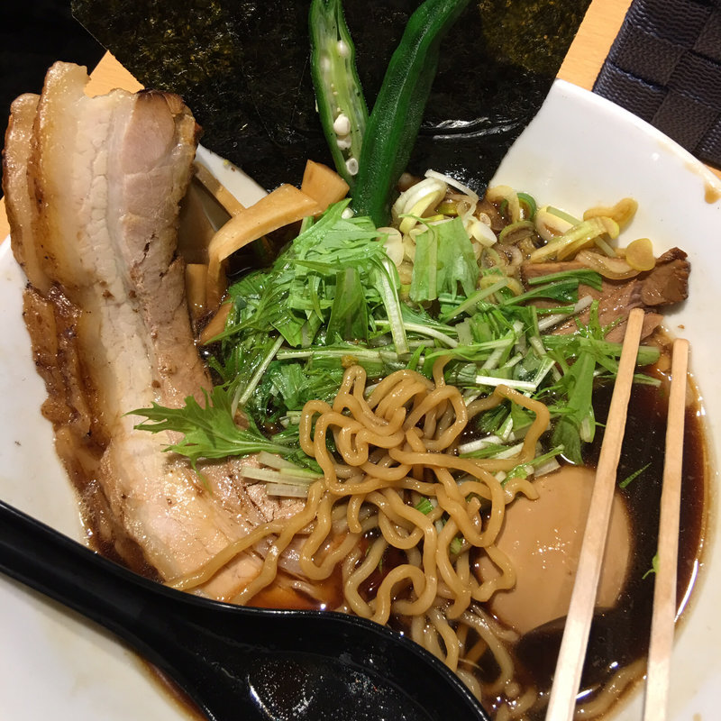 中華そば(つけ麺·雀 夕陽丘店)